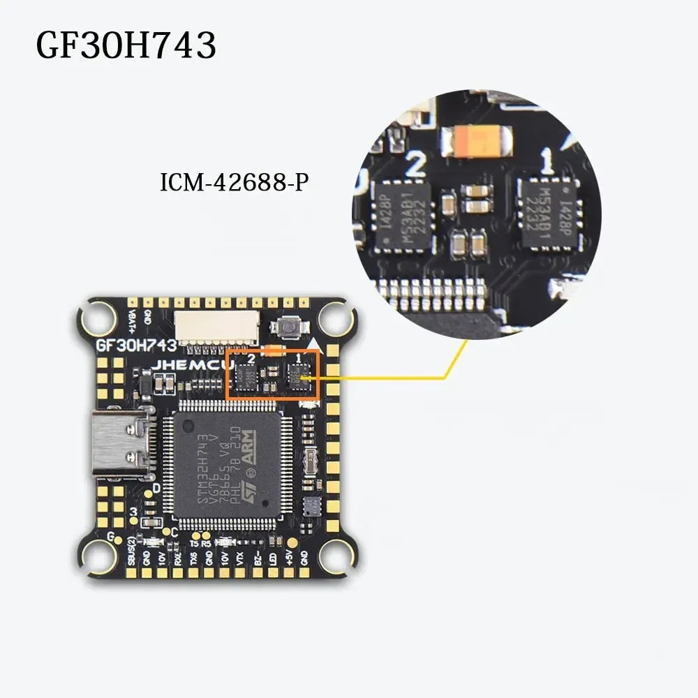 Flugsteuerung-JHEMCU-GF30H743-H743-305x305mm-480MHZ-Barometer-OSD-BlackBox-5V-10V-BEC-3-6S-Unterstuu-2007034-2